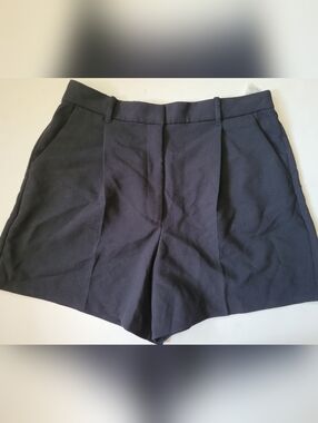 Abercrombie Fitch High-Waist Black Women's Tailored Shorts